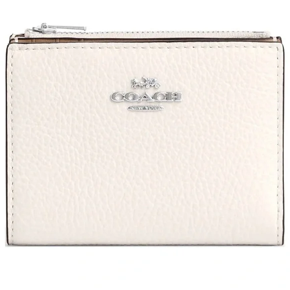 Coach Pebbled Leather Bifold Wallet - Picture 1 of 10